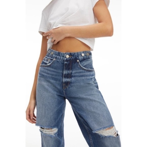 Good American Good 90’s Straight Leg Jeans 4 NWT - Picture 4 of 10